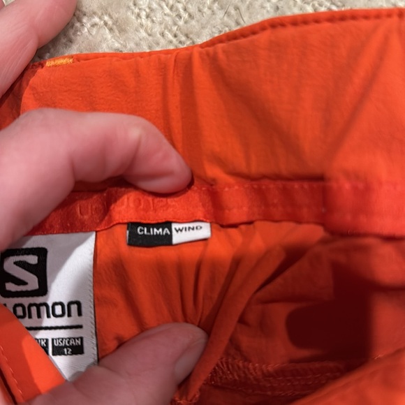 Salomon shorts- size 12 Orange. - Picture 6 of 6